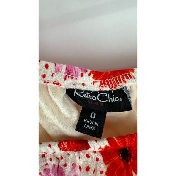 Torrid Retro Chic Midi Puff Sleeve Skater Dress Womens Large Strawberry Pink New - Picture 8 of 12